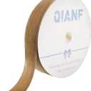 QIANF Velvet Ribbon, 1 1/2-Inch by 25-Yard Spool (Khaki)