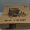 Everlasting Comfort Stadium Seats with Back Support - Adjustable Memory Foam Bleacher Chairs with Back and Cushion, Portable, Easy Folding Stadium Seat Cushion with Storage Pocket (16 inches x 17 inches x 15 inches, 01. Black)