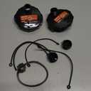 (2-Pack, Black T1020-1 Waste Valve Cap with Bayonet Hook 3" with Capped 3/4" GHT RV Sewer Cap