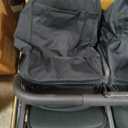UPPAbaby Minu Duo Side-by-Side Double Stroller - Lightweight + Compact Design for Travel - Easy Fold- from Birth to Toddler - Independent Recline -James (Black/Carbon Frame/Black Leather)