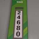 Solar Illuminated LED Lighted Address Sign, House Numbers for Outside Yard Home, Numbers Plaque Outdoor Waterproof, Black