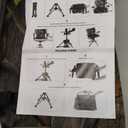 REDCAMP 360 Swivel Hunting Chairs for Ground Blinds, Portable Folding Camo Camping Chairs for Adults Hunting Seats with Hard Arms for Fishing Camping