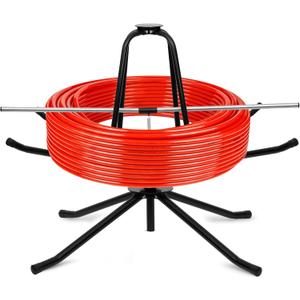 Heavy Duty PEX Piping Uncoiler, PEX Uncoiler for 3/8'' to 1'' or 5/8'' to 1'' Pex Tubing, Multi-function Foldable Pipe Dispenser for Water Tube, Underfloor Heating Pipe, Maximum Load of 440 Pounds