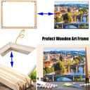 2 Set 16"X 20" DIY Wood Canvas Stretcher Bars,Removable Canvas Frames Kit,Lightweight Sturdy Stretcher Frames for Oil Painting,Diamond Painting,Canvas Painting and Needlepoint Embroidery (16in*20in)
