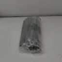 Extra Long Curtain Rod for Windows 30 to 240 inch, Heavy Duty Curtain Rods with Modern End Caps, 1 inch Black Drapery Rods Set for Outdoor Patio, Adjustable Curtain Rod for Room, Black