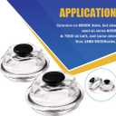 Pair 2-7/8" Oil Bath Cap 21-35 Compatible with Trailer Axle Dexter 6K 7K 8000# 8-286 8-285 8-219