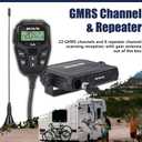 Retevis RA86 GMRS Mobile Radio - Update Chirp, GMRS Radio with Gain Antenna & Cigarette Lighter Plug, Repeater Channels Long Range Two Way Radio, NOAA Alert, Dual Speakers for Offroad, Jeep, Truck, RV