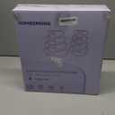 HOMBERKING 8 Pack Glass Food Storage Containers with Lids, Meal Prep Containers, Airtight Bento Boxes with Leak Proof Locking for Microwave, Oven, Freezer and Dishwasher, BPA Free, 5-35oz, purple