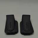 2 Pack Magnetic Leather Sunglass Holder, Eyeglass Hanger Clip for Car Sun Visor, Suitable for Different Size Eyeglasses(Black, 2 Pack)