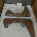 Coffee Table for Living Room Mid Century Modern Center Table with Glass Top, Walnut Transparent