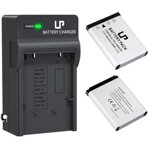 LP EN-EL10 Battery Charger Pack for Nikon Coolpix S200, S203, S210, S220, S230, S3000, S4000, S500, S510, S5100, S520, S570 and More Cameras, Replacement for Nikon MH-63 Charger, Black