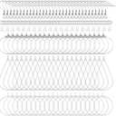 400 Piece Sterling Silver Plated Earring Hooks, Hypoallergenic Earrings Making Kit with Beading Hoop Earring Finding Component Accessories, Earring Backs & Jump Rings for DIY Jewelry Craft