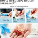 6 Pcs Crawfish Peeler, Sturdy and Practical Crayfish Shelling Device, Convenient and Smart Seafood Sheller Tool for Families and Restaurant (Blue, 6 Pcs)