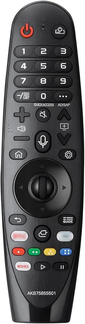 Voice Magic TV Remote for LG Smart TV 2019-2021 AKB75855501 Replace LG Magic Remote Control AN-MR20GA AN-MR19BA with Pointer Function