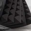 Acoustic Panels - 12 Pack 12x12x2 Inches Black Pyramid Acoustic Foam, Fire-Proofed Soundproof Wall Panels, 25kg/cbm Sound Proof Foam Panels ， Sound Panels for Recording Studio and Music Room