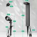 EDISHINE Low Voltage Landscape Lighting Kit, 3.2W LED Pathway Lights & 3.2W 240LM Spotlight, 12V Outdoor Path & Spot Lights with Connectors, Aluminum Waterproof for Walkway Yard Garden Path
