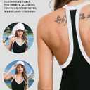 Women's Racerback Workout Tank Top -Color Block - Slim Fit V-Neck Ribbed Sleeveless Camisole for Yoga & Gym (Black, S)