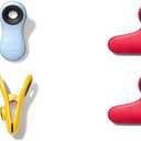 OXO Good Grips Collection Bag Clip, 6 Piece All-Purpose Set, Red/Orange/Green/Blue & Good Grips Bag/Chip Clips