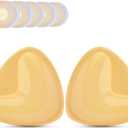 2 x Double Sided Sticky Bra Inserts, Self Adhesive Reusable Sticky Push Up Bra Pads Inserts for Breast Lift (Beige)