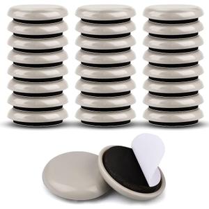 1-1/4" Furniture Sliders for Carpet & Hardwood Floors, 24PCS Furniture Pads for Quickly and Easily Move Any Item and Protect The Floor