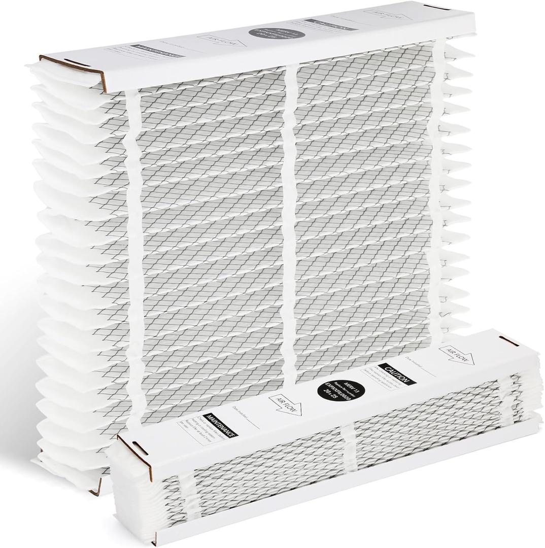 2 Pack EXPXXFIL0020 20x25 Expandable Merv 13 Filter Replacement Compatible with Bryant/Carrier EZ-FLEX,20x25x5 Merv 13 Air Media Filter,White
