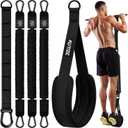 Pull Up Assistance Bands, Pull Up Bar Resistance Bands, Pull Up Bands for Enhanced Strength Training, Muscle Training, 3 Heavy-Duty Adjustable Pull Up Assist Strap & Comfortable Foot Strap