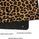 4 in 1 Mouse Pad Combo, Large Gaming Mouse Pad + Keyboard Wrist Support + Mouse Wrist Rest + Coaster, Table Pad with Stitched Edge Memory Foam Ergonomic Wrist Pad Set, Leopard Print