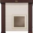 New Age Pet ECOFLEX Albany Outdoor Cat House - Weatherproof, Insulated, Elevated Floor, Dual Escape Doors, Easy Assembly, Moisture & Odor Resistant, Maple/Brown