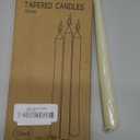 12 Pack Ivory Taper Candles 10 inch - Taper Candles Dripless, Smokeless, Unscented - 8 Hours Long Burning - Hand Poured Tall Candlesticks - Perfect for Home Decor, Weddings, and Special Occasions