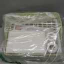 Automatic Parakeet Bird Bath with Pump, Large Bird Shower Fountain Indoor Bathtub with Running Water, Parrot Bath Tub Faucet for Pet Birds, African Grey, Cockatiel, Conure, Budgie, Lovebird (Square - Green)