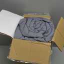 Full Size, Dark Gray Alternative Down Comforter - Warm, Lightweight, Luxury and Breathable Hotel Quality Bedding Set - All Season Fluffy and Cozy Oversized Cooling Microfiber Duvet Insert Comforter