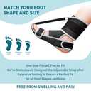 Plantar Fasciitis Night Splint, Plantar Fasciitis Relief, Achilles Tendonitis Healing, Bone Spurs, Foot Drop, Flat Arches, Adjustable Foot Support. Soft and Breathable-Dark Black
