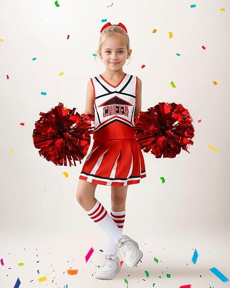 Cheerleader Outfit For Girls Halloween Costume Cheer Uniform Fancy Dress For Party Birthday, XL