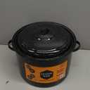 Granite Ware 21-Quart Stockpot, Large Capacity for Soups, Stews, Pasta - Durable Graniteware with Non-Stick Surface for Easy Cleaning - Chip-Resistant & Even Heat Distribution (Speckled Black)