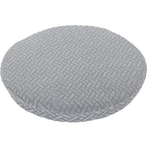 NILUOH Bar Stool Cushions, Memory Foam Round Bar Stool Covers with Non-Slip Backing and Elastic Band, 13", Grey,1 Pack