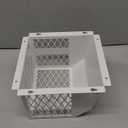 Universal Dryer Exhaust Guard Vent Cover Outside, 7"x7"x5" Heavy Futy Ventilation Bird Cage to Prevents Birds and Rodents from Entering Exhaust for Most 3" to 4" Bathroom Exhaust Ventilation Fan (White)