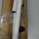 BeBecome Sliding Door Security Bar，17-50 inch Adjustable Patio Door Security bar with Rubber Tips Apartment Bedroom Bottom of Door Heavy Duty Interior White