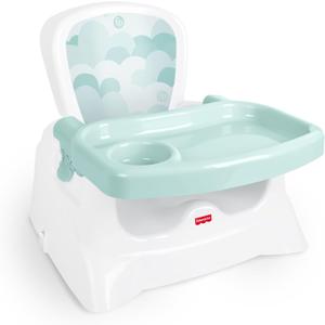 Fisher-Price Feeding Booster Seat for Toddlers, Adjustable Tray, Portable High Chair with Safety Straps, Folds for Travel, Ages 1+