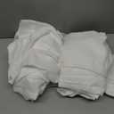 MIULEE White Linen Curtains 84 Inch Length 2 Panels for Bedroom Living Room, Soft Thick Linen Textured Back Tab Window Drapes Semi Sheer Light Filtering Rod Pocket Modern Farmhouse Decor