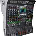 MD-10 10-Channel Professional Stage Mixer, 99 DSP Effects, USB, Wireless Connection, Independent EQ, Large LED Display, Ideal for Live Performances, Studio & Stage Users
