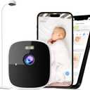 Instababy Smart Baby Monitor with Floor Stand, 2K Crib Camera with AI Breathing Monitor, No Wearables WiFi Baby Camera, Night Vision, Baby Sleep Tracker, Cry & Motion Alerts, Diaper & Feeding Record