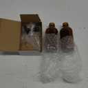 Vivaplex, Amber, 4 oz Glass Bottles, with Glass Eye Droppers - 2 pack