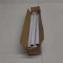 White Shower Curtain Rod 31 to 80 Inch,1 Inch Diameter Adjustable Spring Tension Stainless Steel Telescoping Rod,Easy Install,No Rust (31-80)