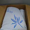 ComfySleep Queen Size 2 Pack Rayon Made from Bamboo Pillows for Sleeping, Cooling Shredded Memory Foam Adjustable Bed Pillow with, Removable/Washable Cover (Queen 2 Pack)