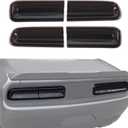 JeCar Smoked Tail Light Covers Rear Light Guards Exterior Accessories Compatible with Dodge Challenger 2015-2024