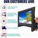 GYUEM 21 feet Inflatable Outdoor Projector Movie Screen - Blow Up Screen for TV & Movies with Blower Portable Projection Screen for Home Theater Outdoor Indoor Support Front & Rear Projection