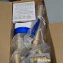 1"x 11"Well Pressure Tank Tee Kit with 40-60Psi Pressure Switch, Ball Valve, Pressure Gauge, Relief Valve, Drain Valve, Check Valve, Male Adapter, Well Tank Tee Kit for Tank with Diameters Up to 16"