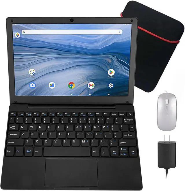 HBESTORE 10.1Inch Laptop,Quad-Core Processor with Android 12.0 OS,2GB RAM,64GB EMMC,Built-in Camera,WiFi,USB Interface,Tpye-C Charging for Learning and Entertainment (Black 2GB+64GB)