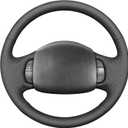MEWANT Steering Wheel Cover for Ford F150 F250 F350 for Expedition Excursion 1997-2003 (hive microfiber leather + black thread)
