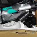 Electric Drywall Sander with Vacuum Dust Collector, IMQUALI 9.5Amp Popcorn Ceiling Removal Tool with Variable Speed 600-2600RPM, Extendable Handle, LED Light, 12pcs Sanding Discs, Green